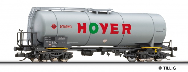 4 axle Tank car "HOYER" of Ermeva (limited edition)<br /><a href='images/pictures/Tillig/15472_HM.jpg' target='_blank'>Full size image</a>